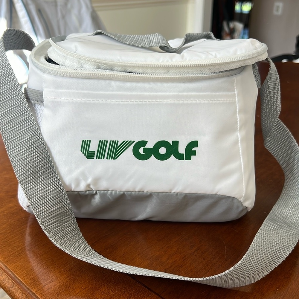 NEW LIV Golf Insulated Cooler Bag Zip Closure w/Shoulder Strap